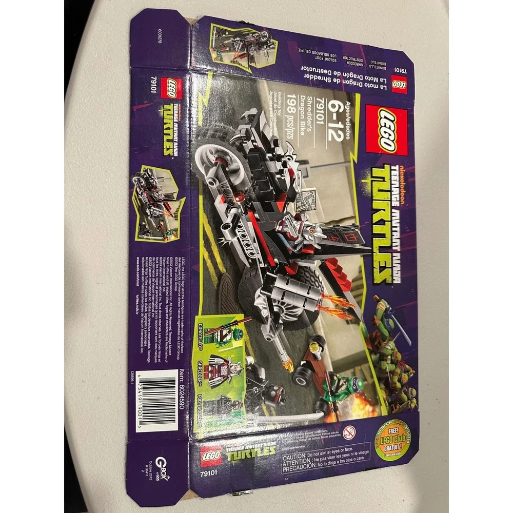 LEGO 79101 TMNT Shredders Dragon Bike Complete 3 Minifigs Box Instructions